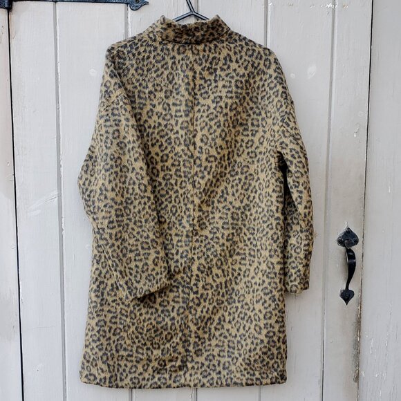 Old Navy Leopard Print Long Line Cardigan Coat, Women's S - Picture 8 of 13